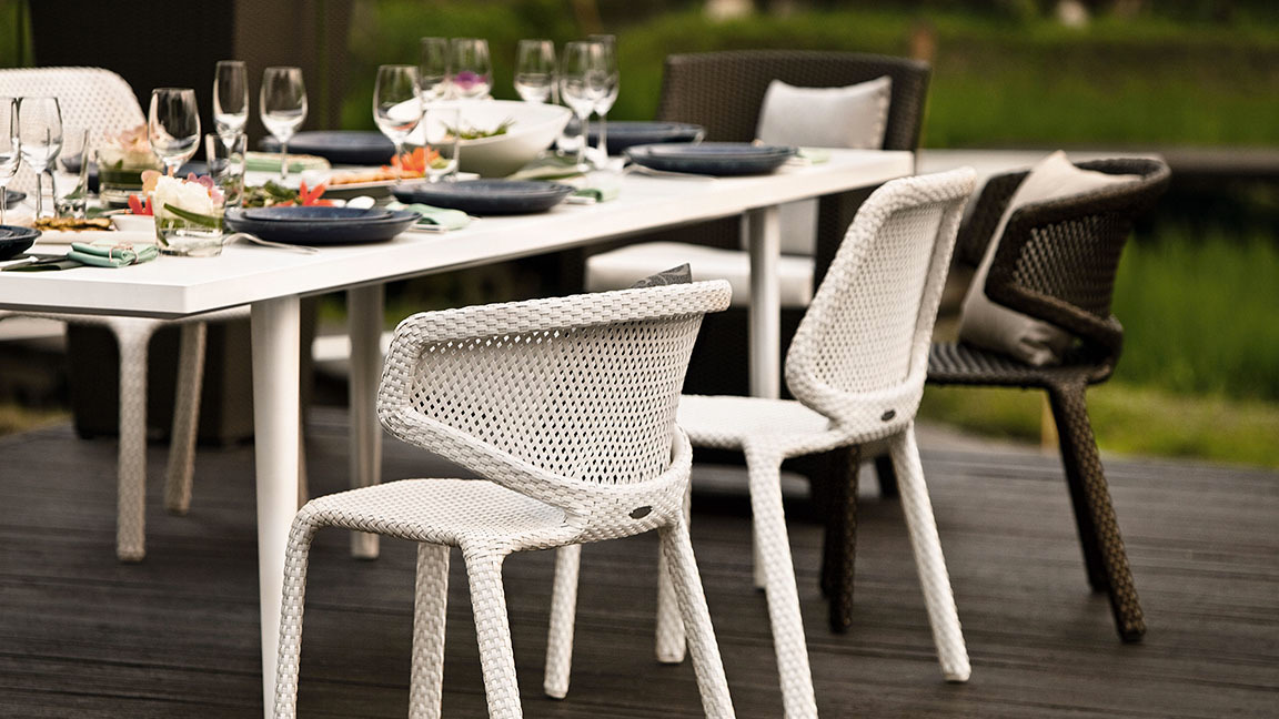 Seashell Armchair Fauteuil chalk Dedon