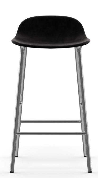 Form Barstool tabouret de bar H 65 cm Acier Rembourré Normann Copenhagen