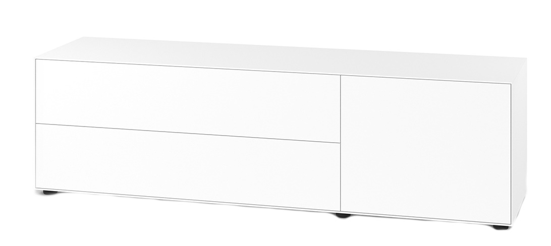 Nex Pur Box Lowboard / Sideboard avec tiroir et porte Horizontal Piure QUICK SHIP