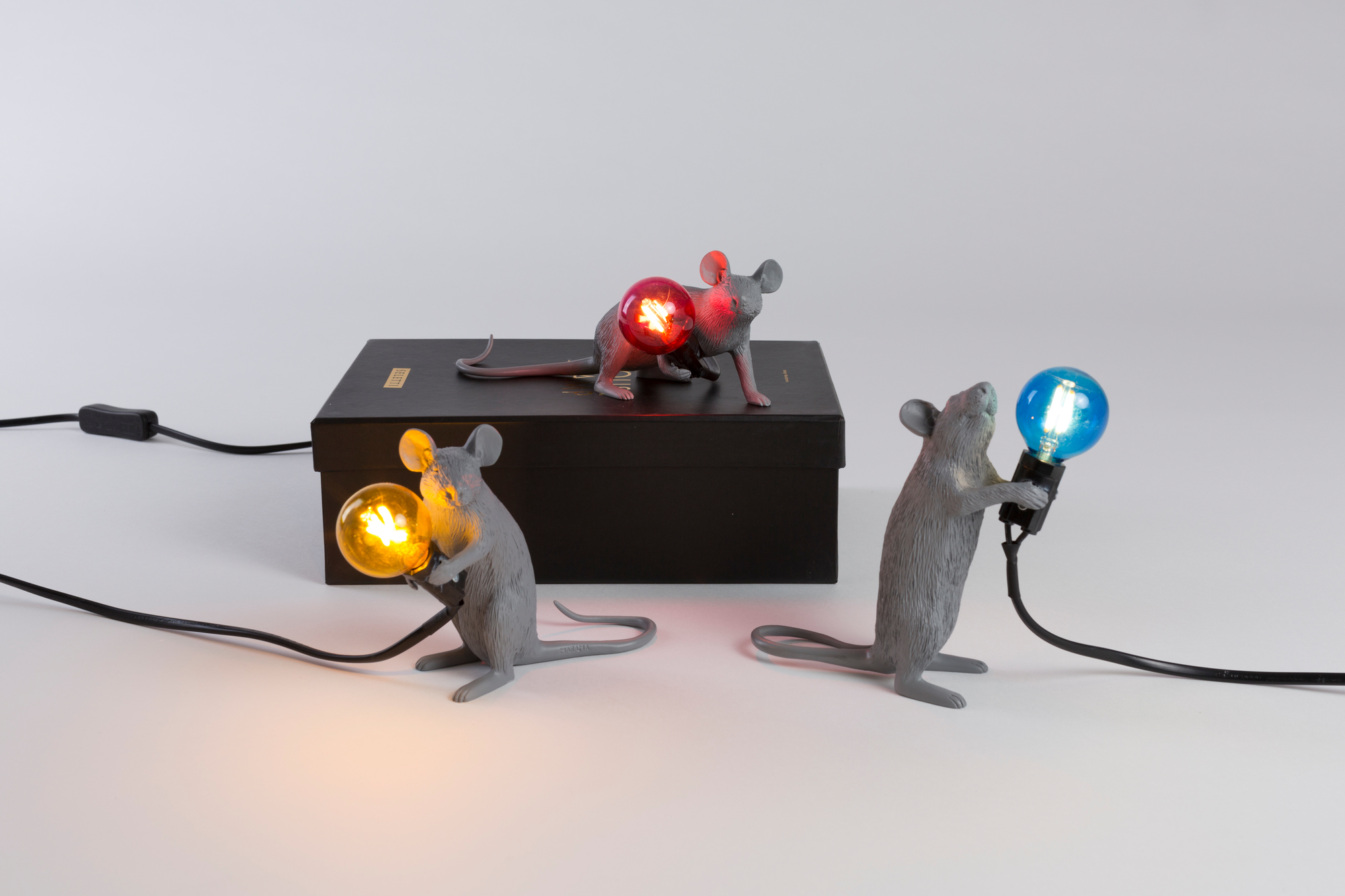 Mouse Lamp lampe de table grise Seletti OFFRE SPECIALE