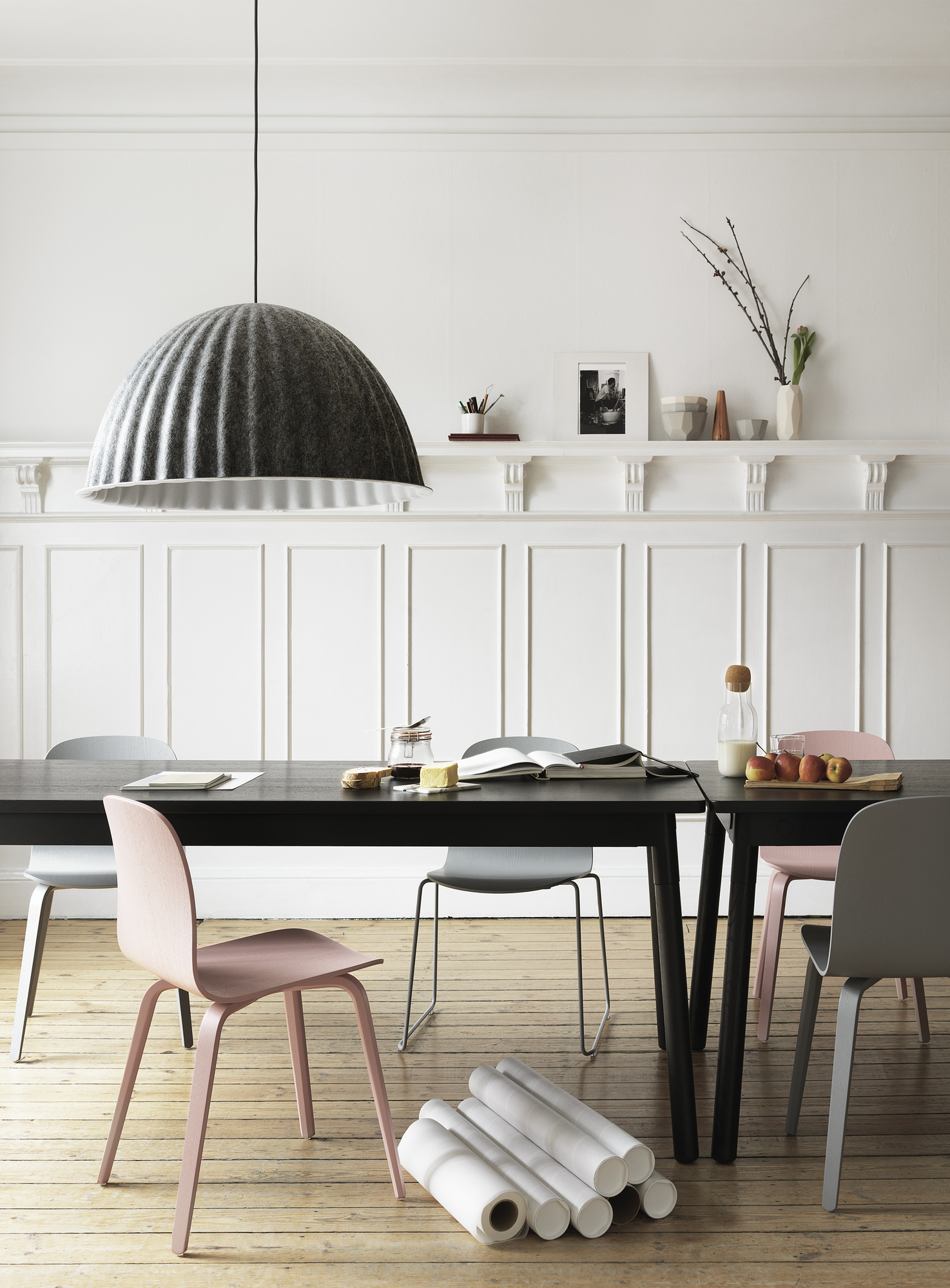 Visu Chair Wood Base Chaise Muuto