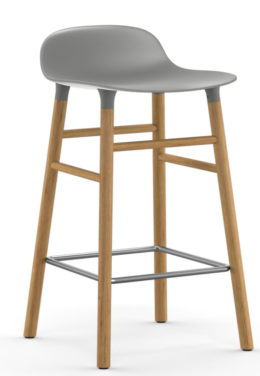 Form Barstool tabouret de bar H 65 cm Bois Normann Copenhagen