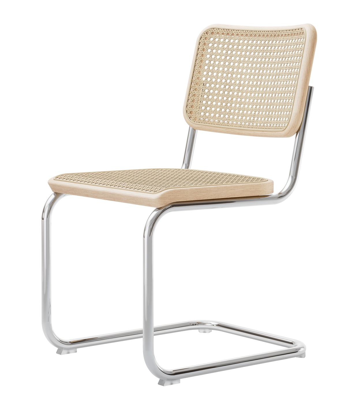 S 32 V Tube en acier Classique à bras oscillant libre CHROME/NATUREL Thonet COMBINAISON PRÉFÉRÉE