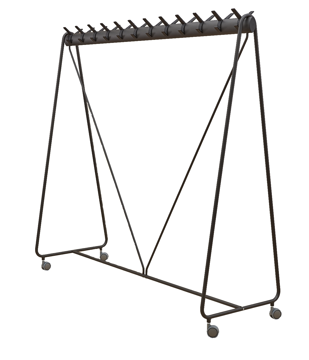 Ellipse Armoire sur roues avec 24 crochets Segis