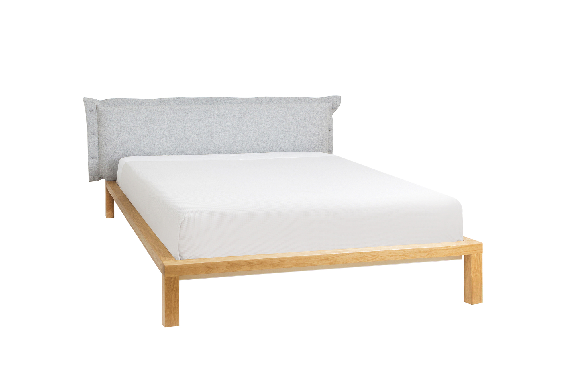 Housse de lit pur pour tête de lit 180 x 200 cm Velito gris clair Hans Hansen