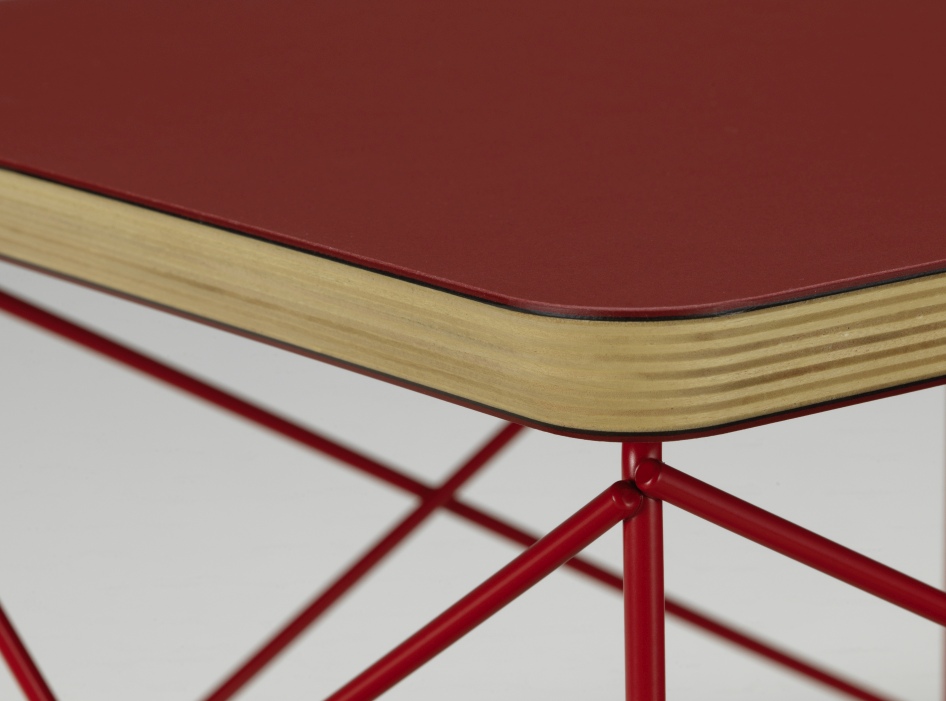 Occasional Table LTR Table d'appoint Linoléum Dark brick Vitra 