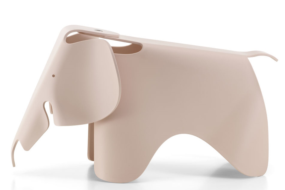 Eames Elephant Tabouret RE Vitra Rose pâle