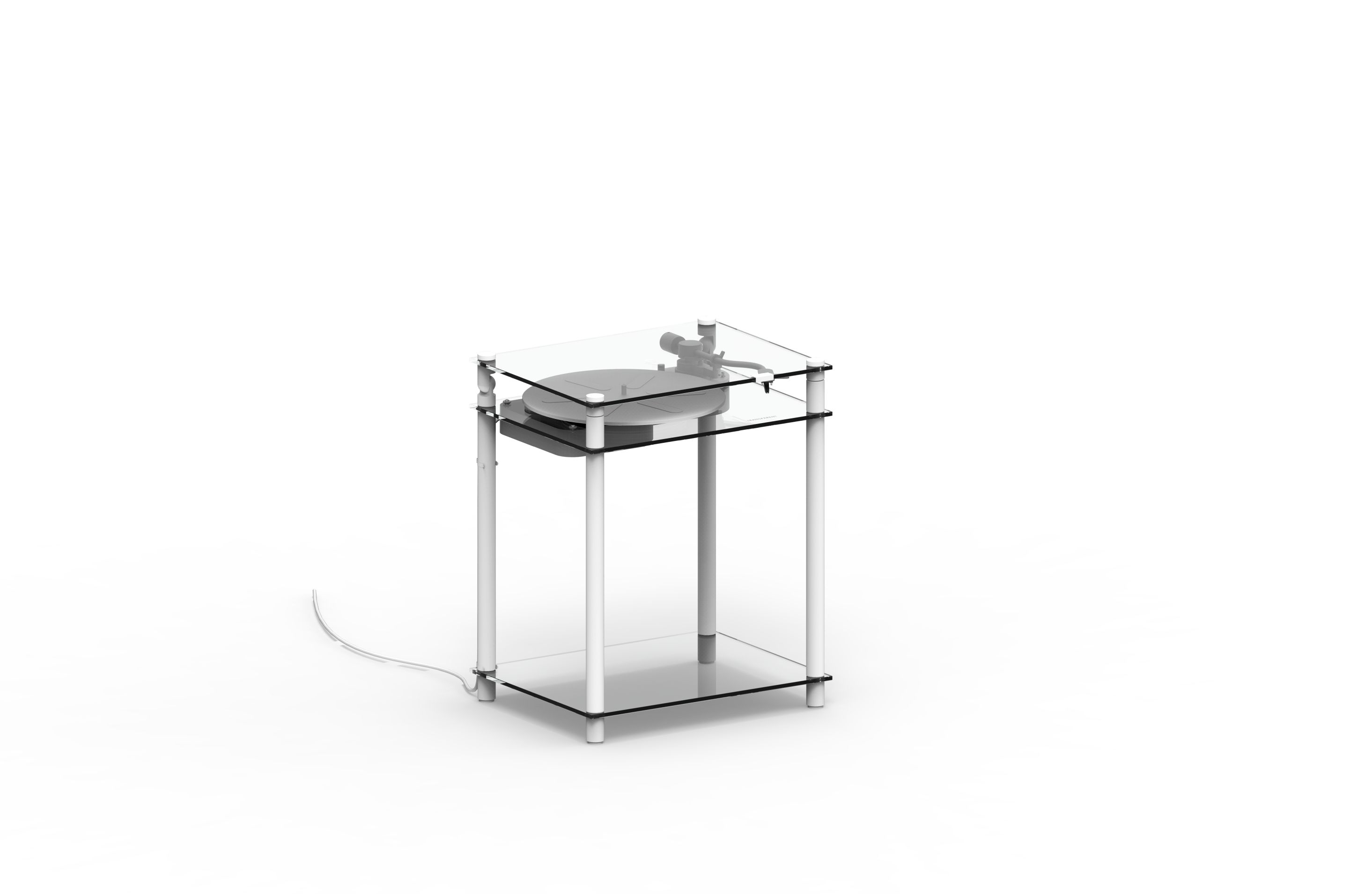 Table tournante transparente Transparent