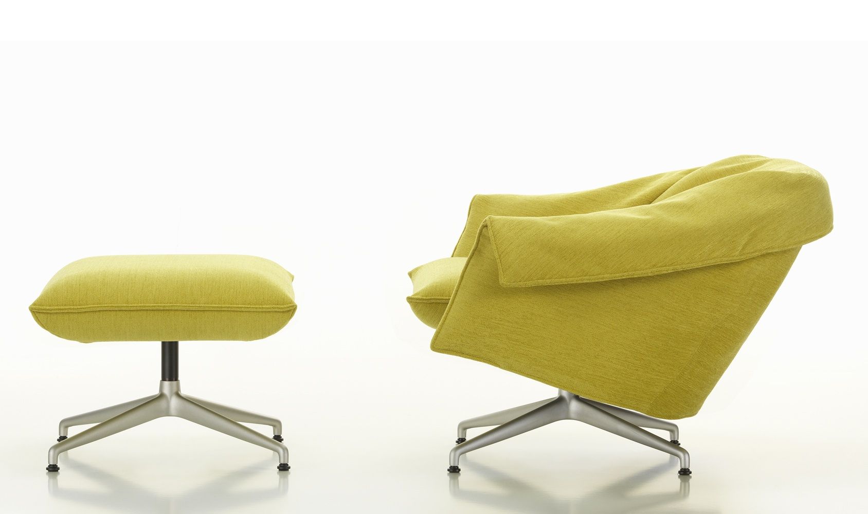 Bascule Fauteuil Lowback avec pouf Vitra
