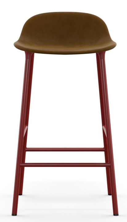 Form Barstool tabouret de bar H 65 cm Acier Rembourré Normann Copenhagen