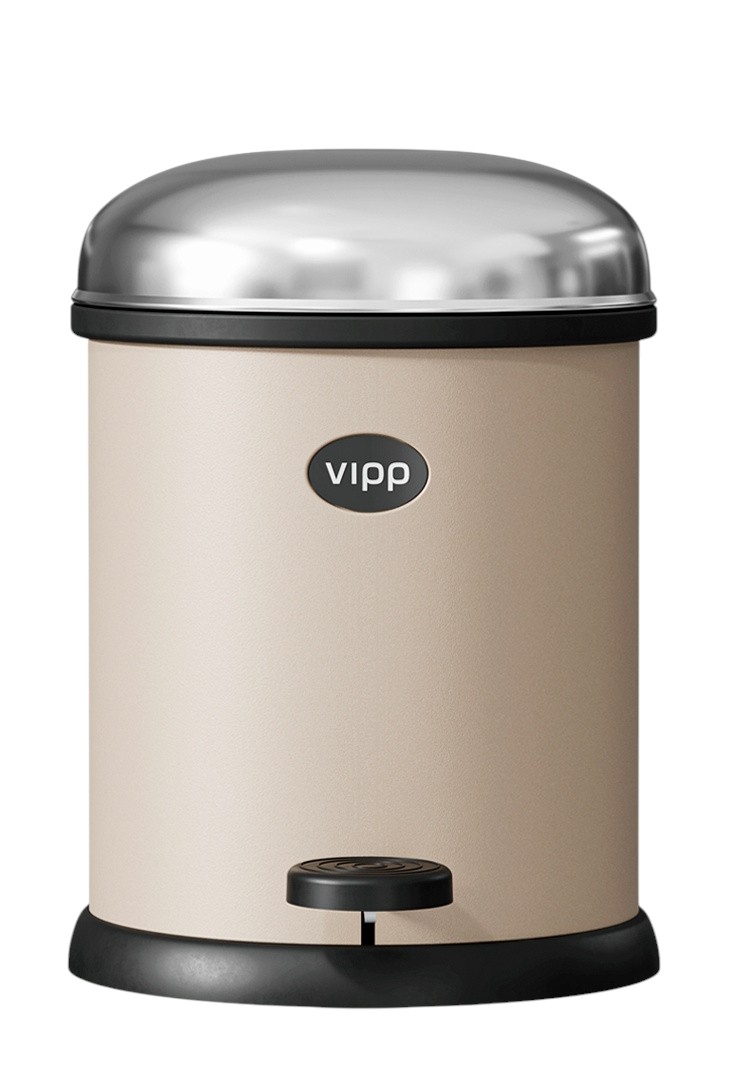 Bin poubelle à pédale 3L Vipp beige