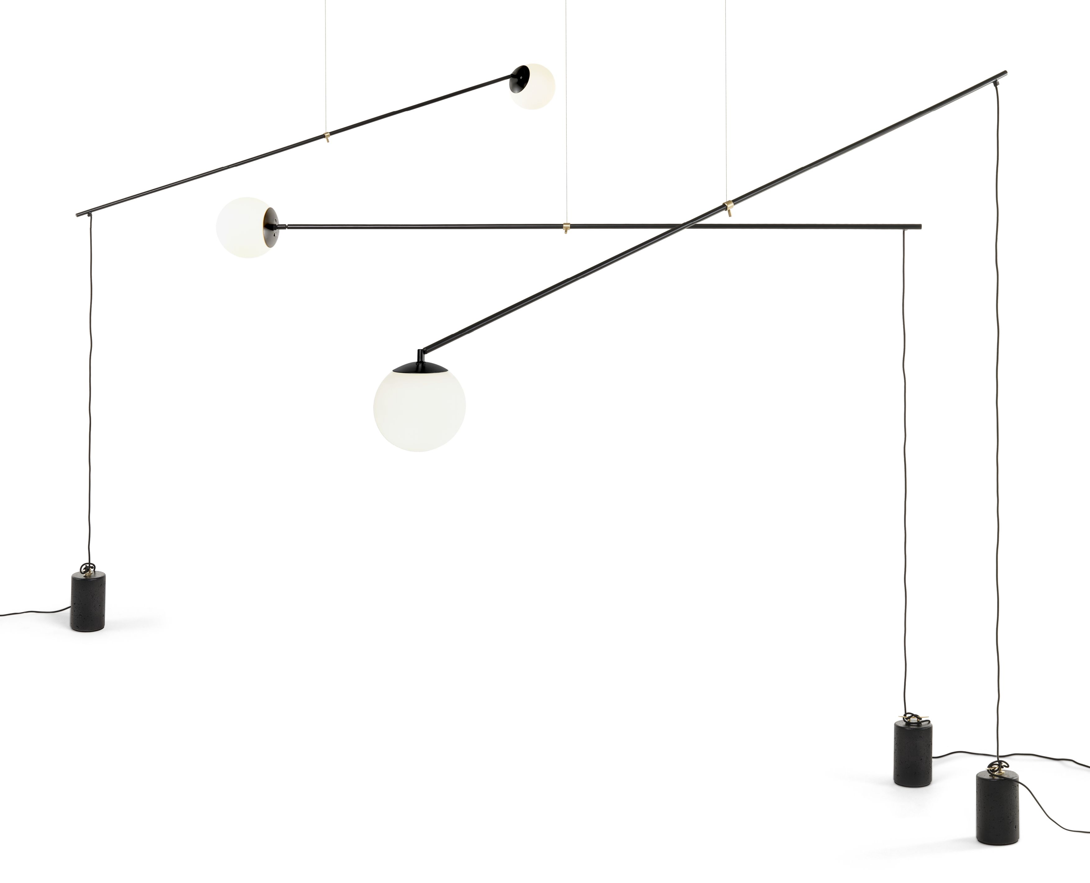 Bitta lampe á suspension or satiné Mogg