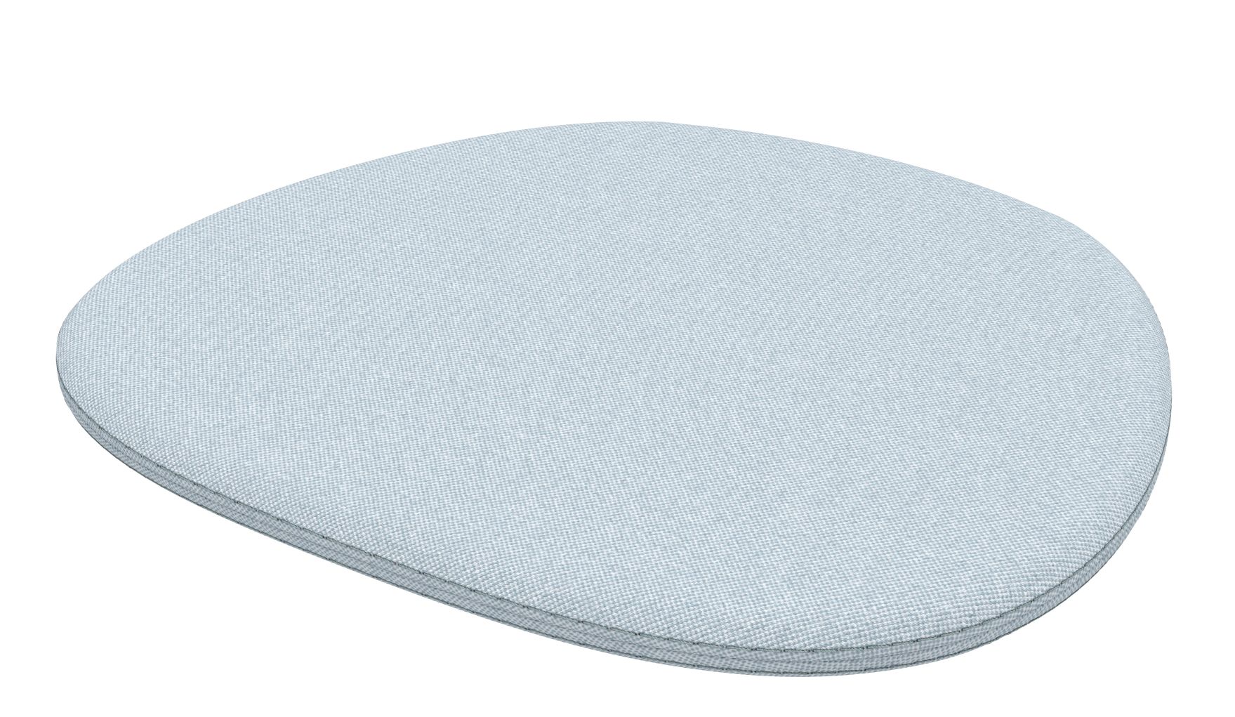 Vitra Soft Seats Typ B Sitzauflage in lichtgrau/eisblau, bequeme Stuhlkissen für mehr Komfort.
