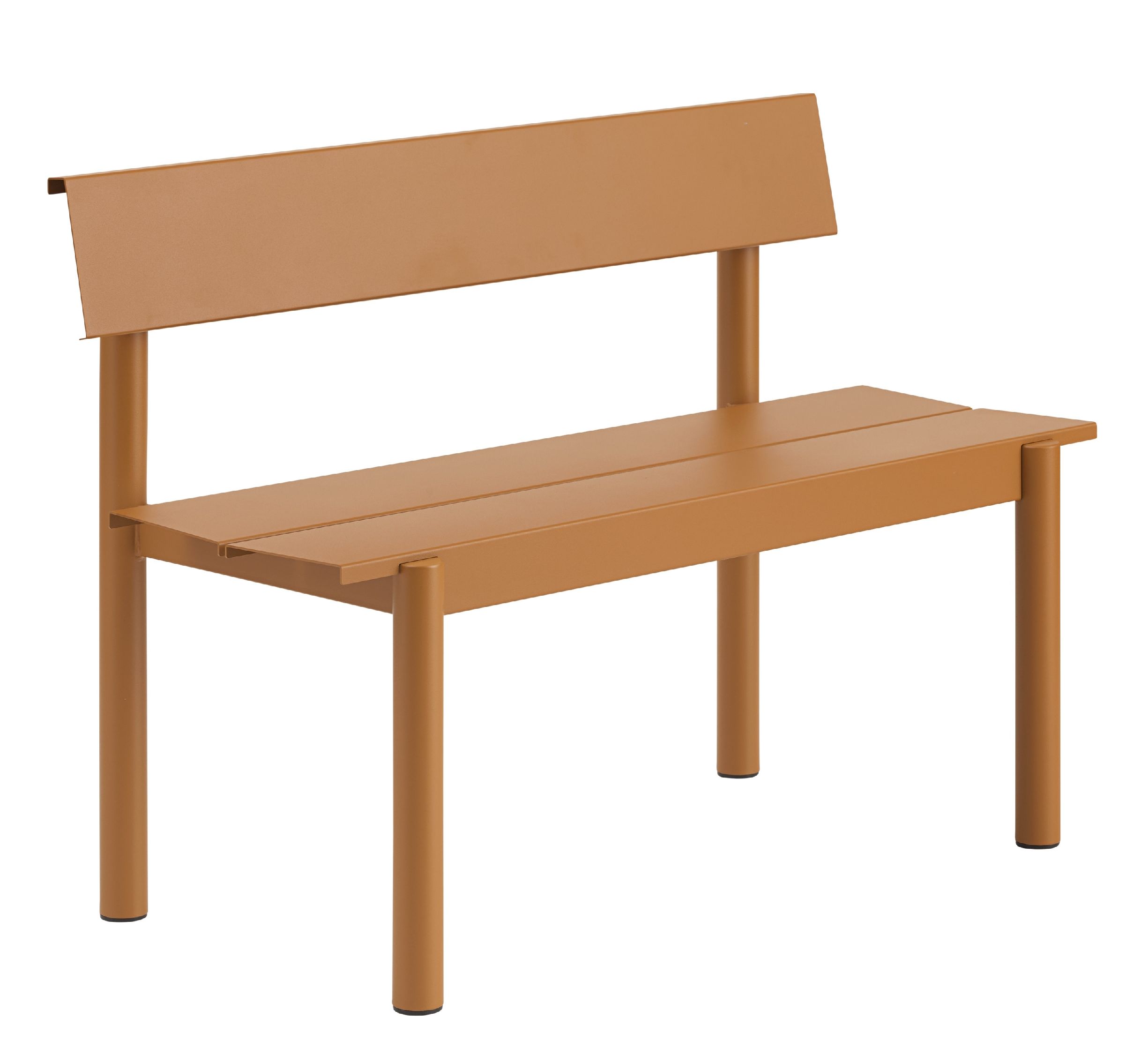Linear Steel Bench Banc d'extérieur avec dossier 110x34 cm Muuto 