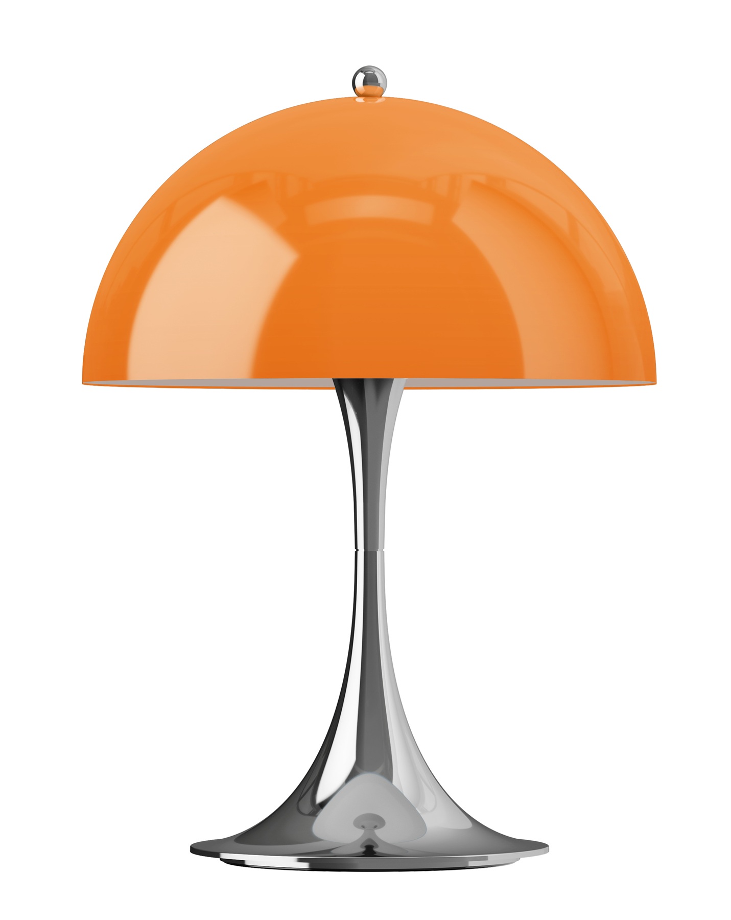 Panthella 250 Portable Chrome Lampe à batterie / lampe de table Louis Poulsen Orange