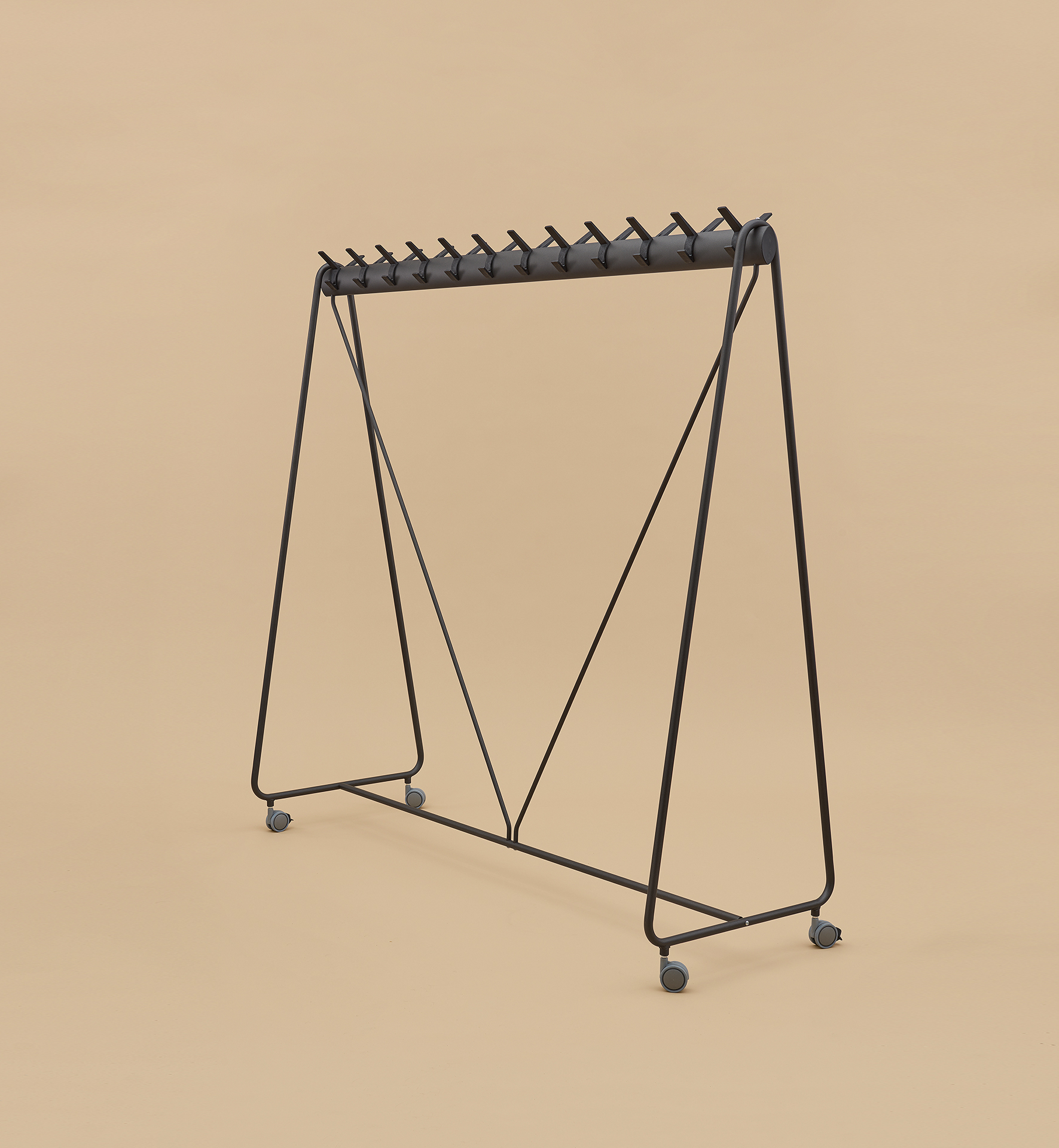 Ellipse Armoire sur roues avec 24 crochets Segis