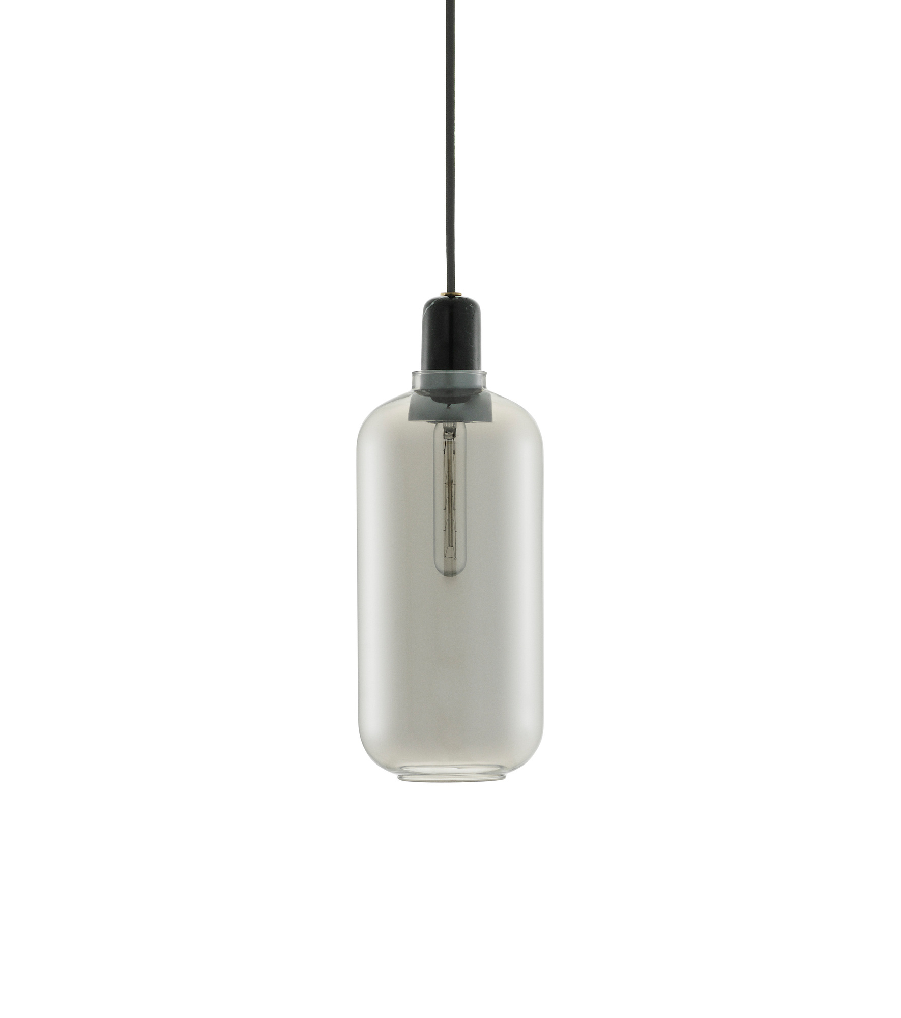 Amp Lamp Lampe de suspensione Normann Copenhagen Smoke/Black Ø 11,2 cm