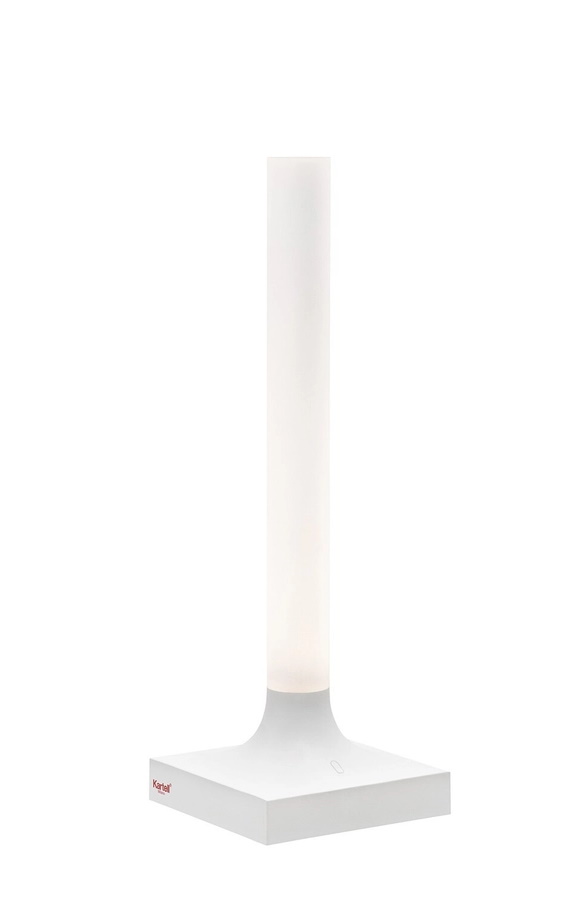 Goodnight d'extérieur Batterie lampe Kartell Blanc mat