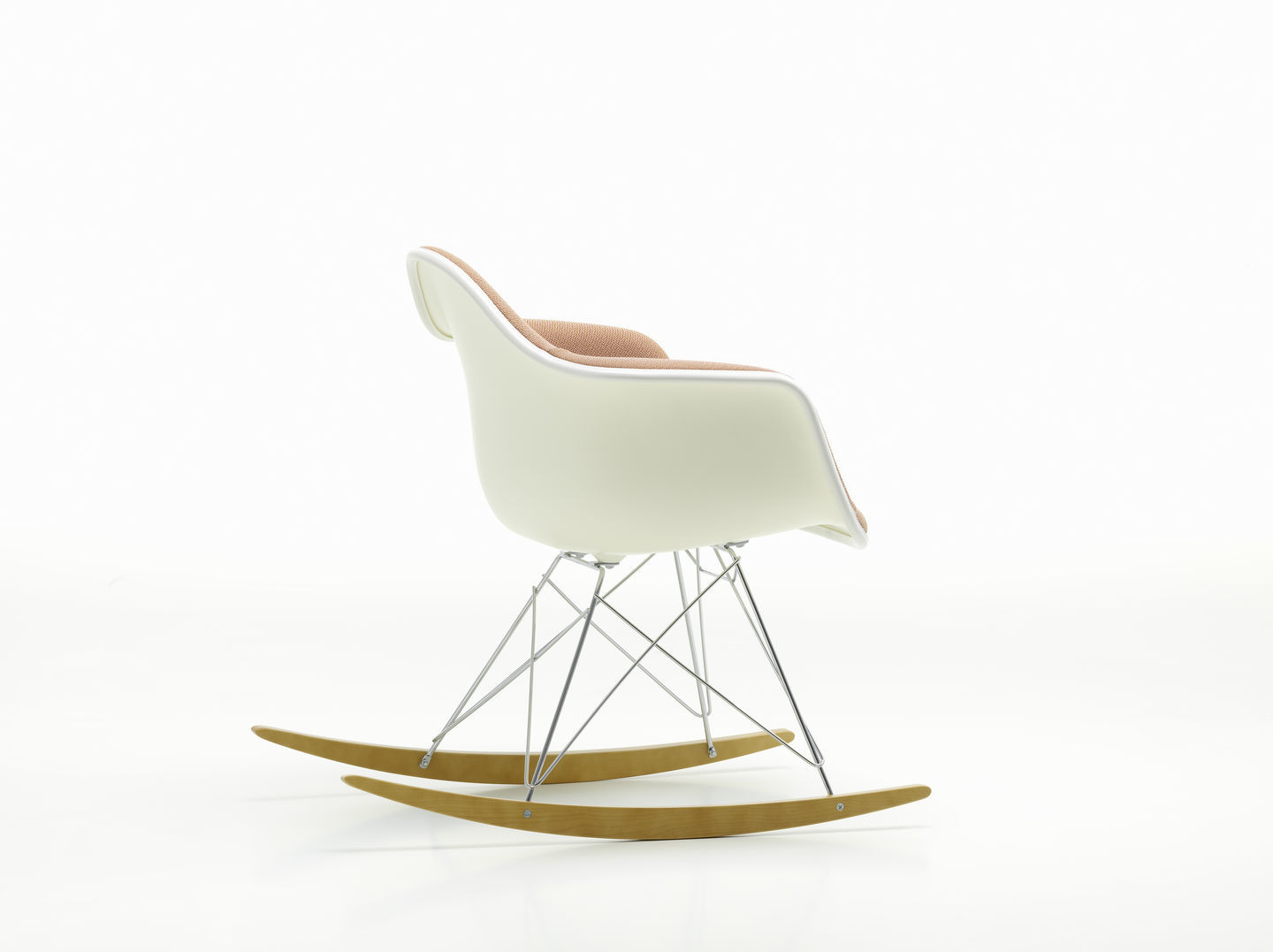 Eames Plastic Armchair RAR Fauteuil à bascule Entièrement rembourré Vitra