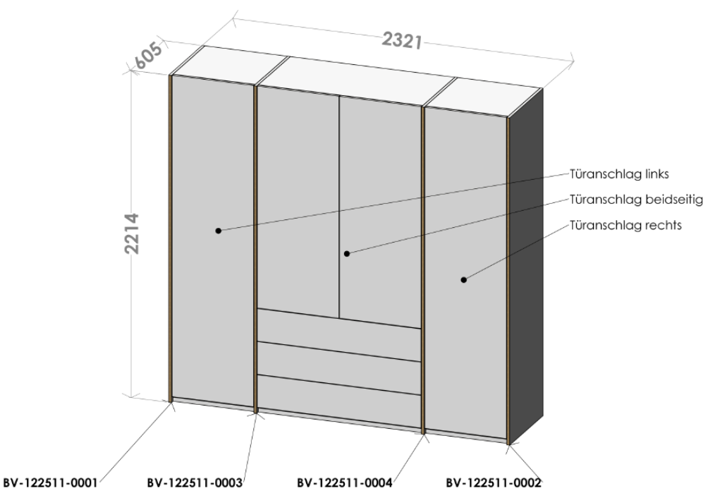 MODULAR PLUS Armoire Müller Möbelwerkstätten