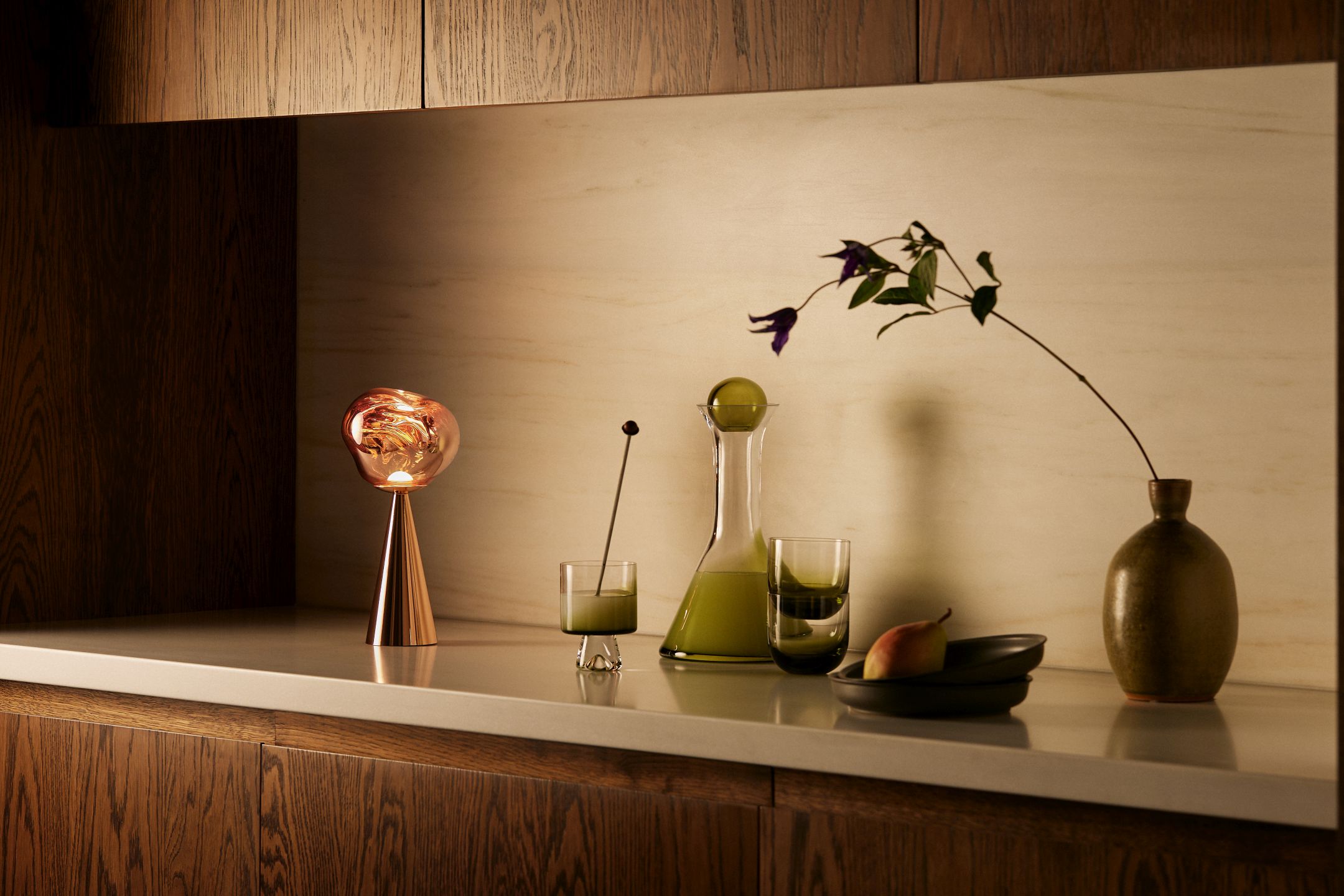 Melt Portable LED Lampe de table Argent Tom Dixon