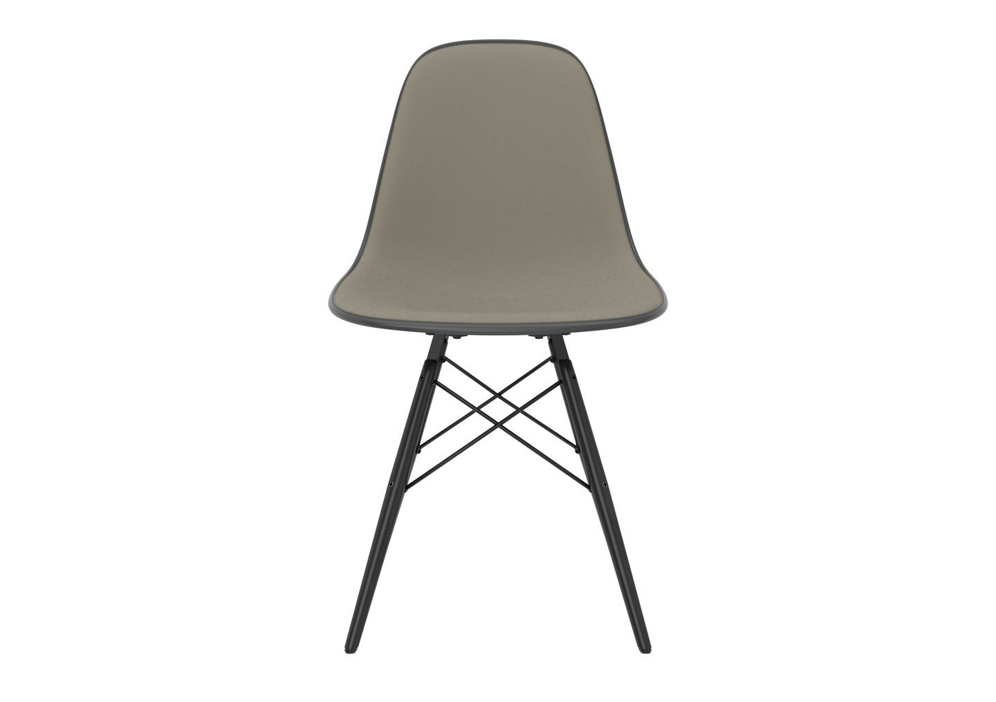 Eames Plastic Side Chair DSW chaise entièrement rembourrée Vitra
