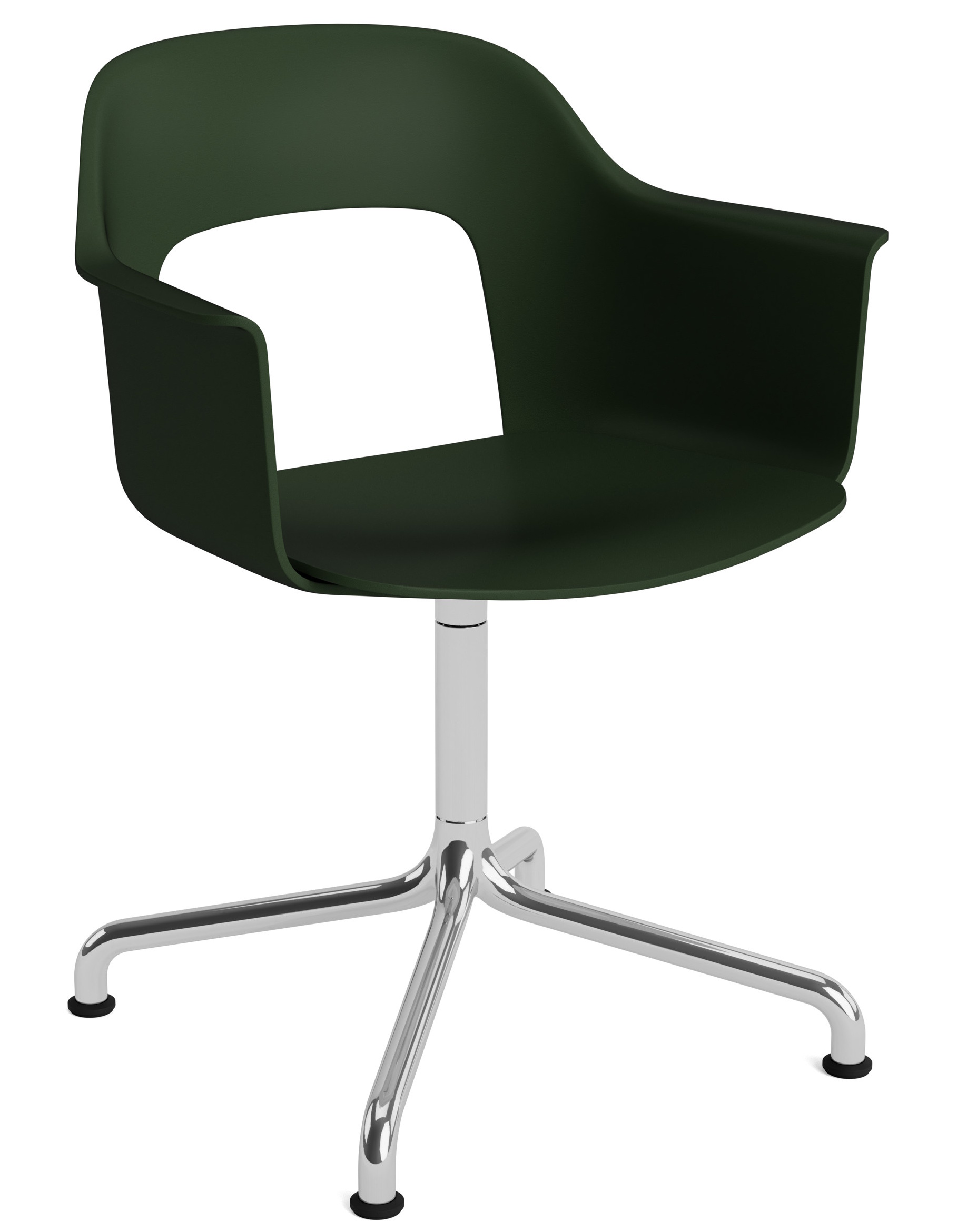 Layout Armchair 251 Fauteuil 4 pieds en étoile Pied pivotant avec base incurvée Hay  