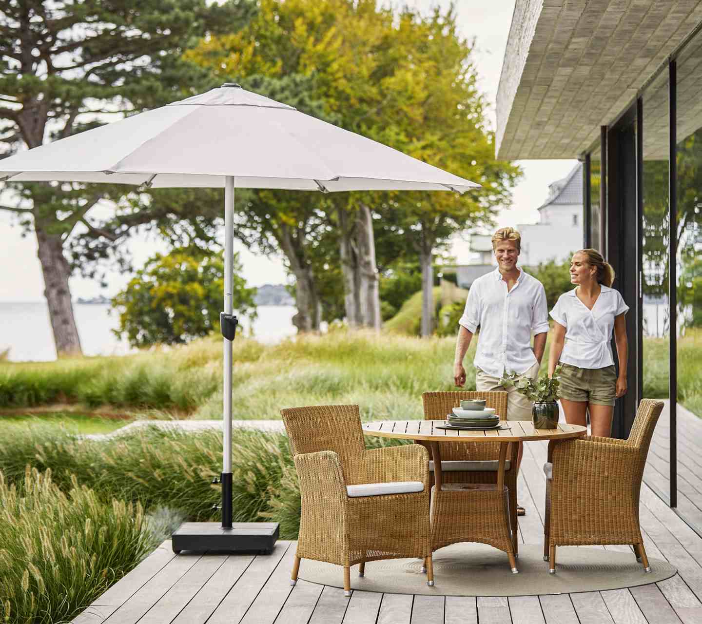 Sunshade Parasol Ø300 cm Inclinable Cane-Line OFFRE SPECIALE