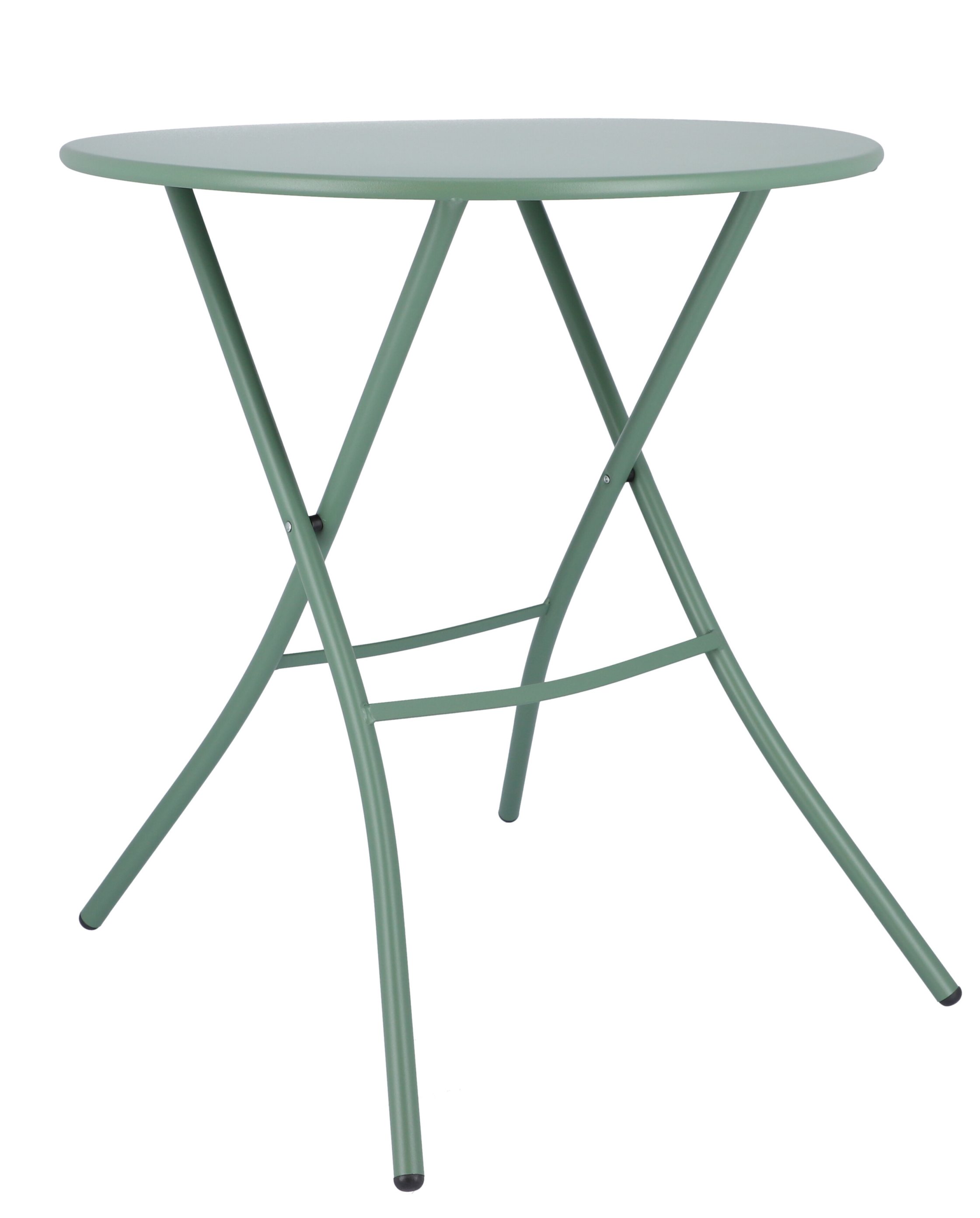 Fiam Sirio Klapptisch in Salbei: Runder Gartentisch für Outdoor, klappbar und platzsparend.