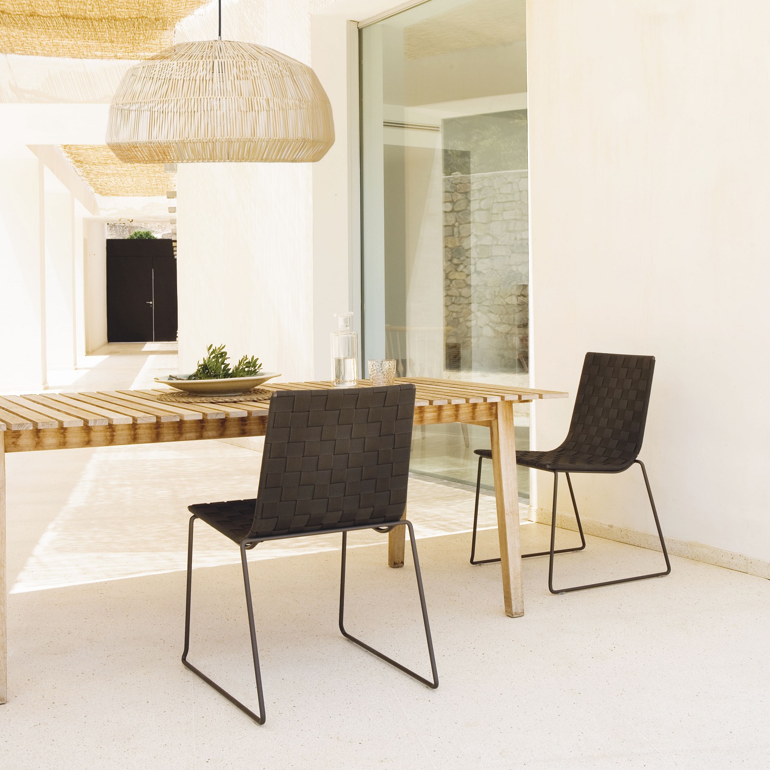 Trenza SI0700 Chaise d'extérieur empilable Andreu World