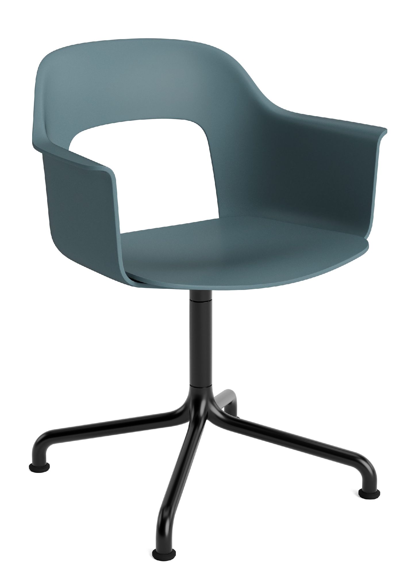 Layout Armchair 251 Fauteuil 4 pieds en étoile Pied pivotant avec base incurvée Hay  