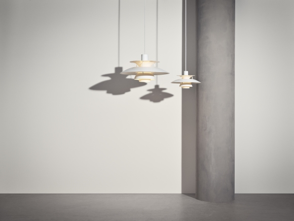 PH 5 Mini Monochrome Lampe suspension Louis Poulsen Pale Blush