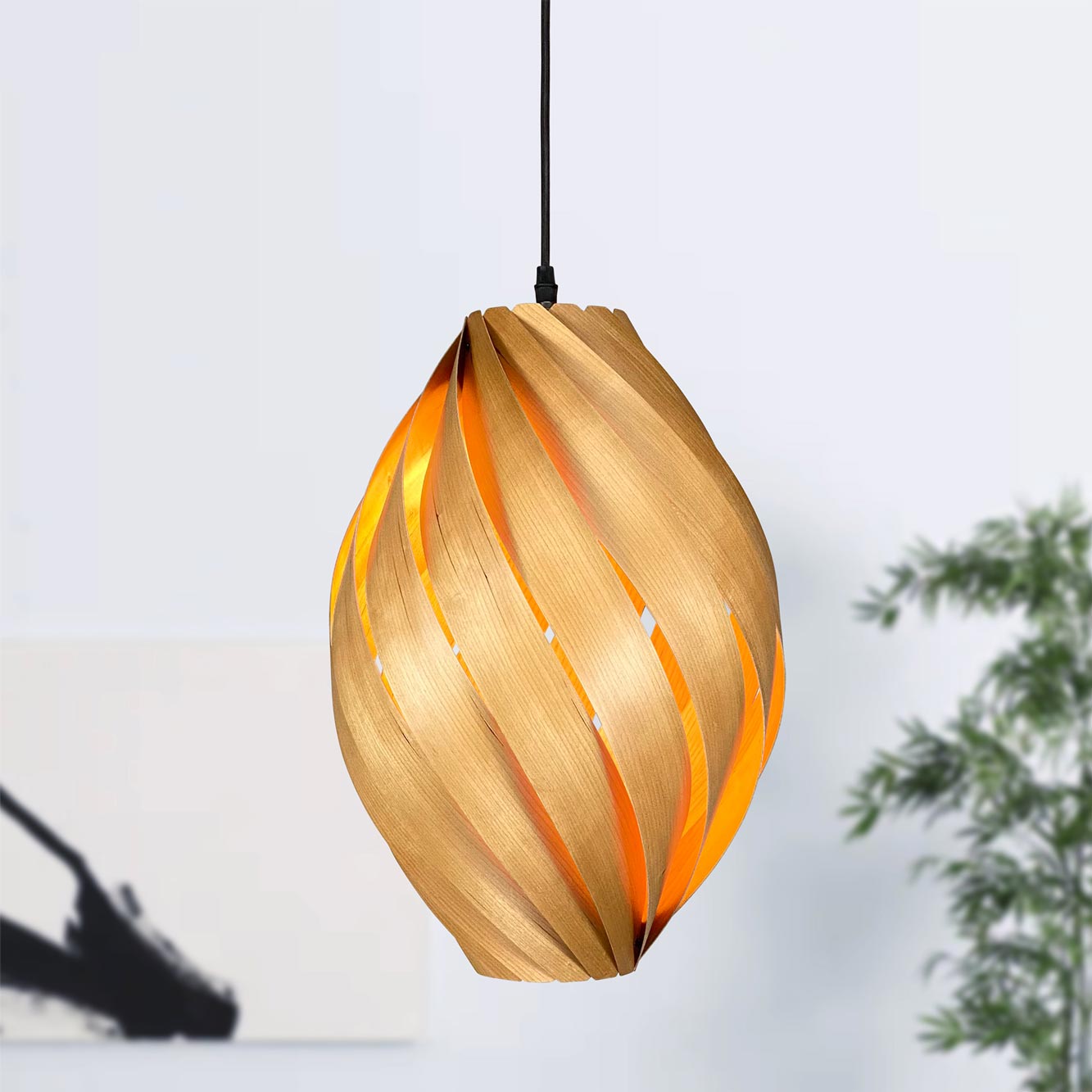 Ardére Lampe à suspendre arrondi Cerisier Gofurnit