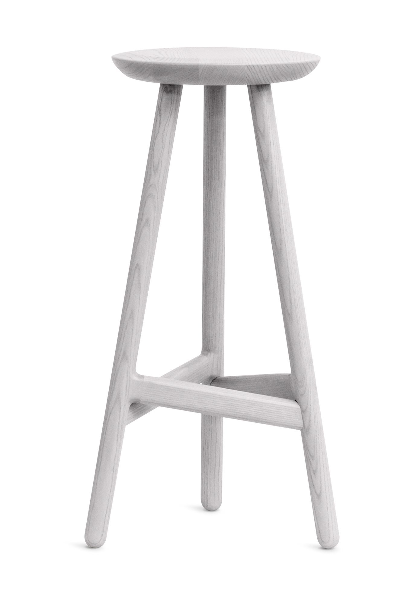 Ninety Stool Barhocker Vitamin-Esche grau