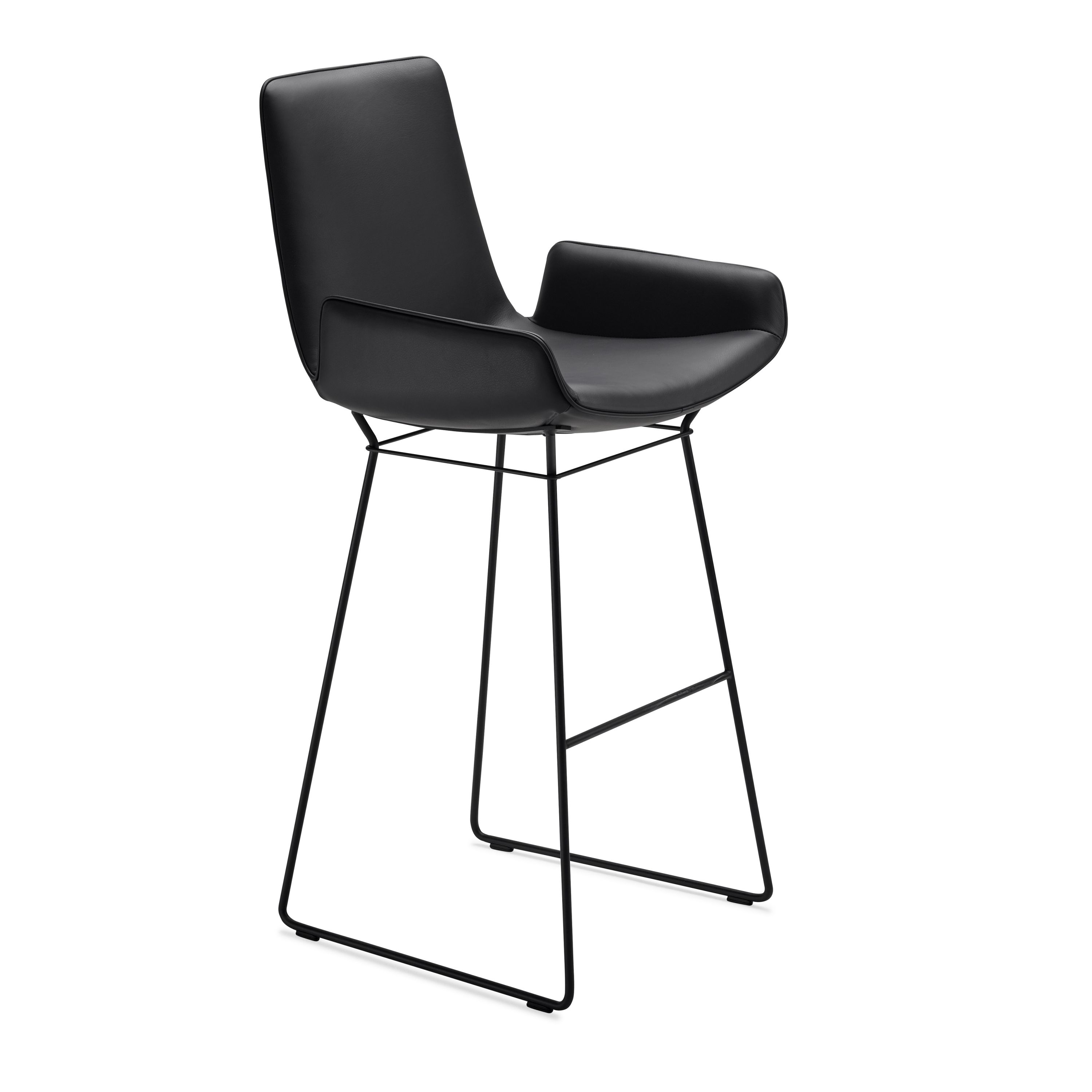 Amelie fauteuil de bar accoudoirs bas Freifrau Manufaktur