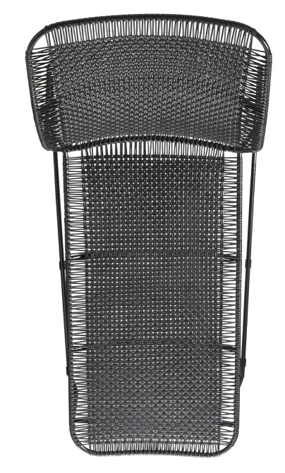 Cielo Lounge Chair low Chaise Lounge basse Outdoor ames Noir - Noir