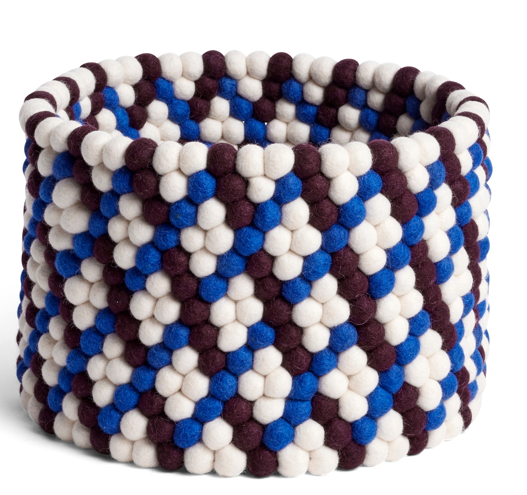 Hay Bead Basket Panier Hay Burgundy Basket Weave OFFRE SPECIALE