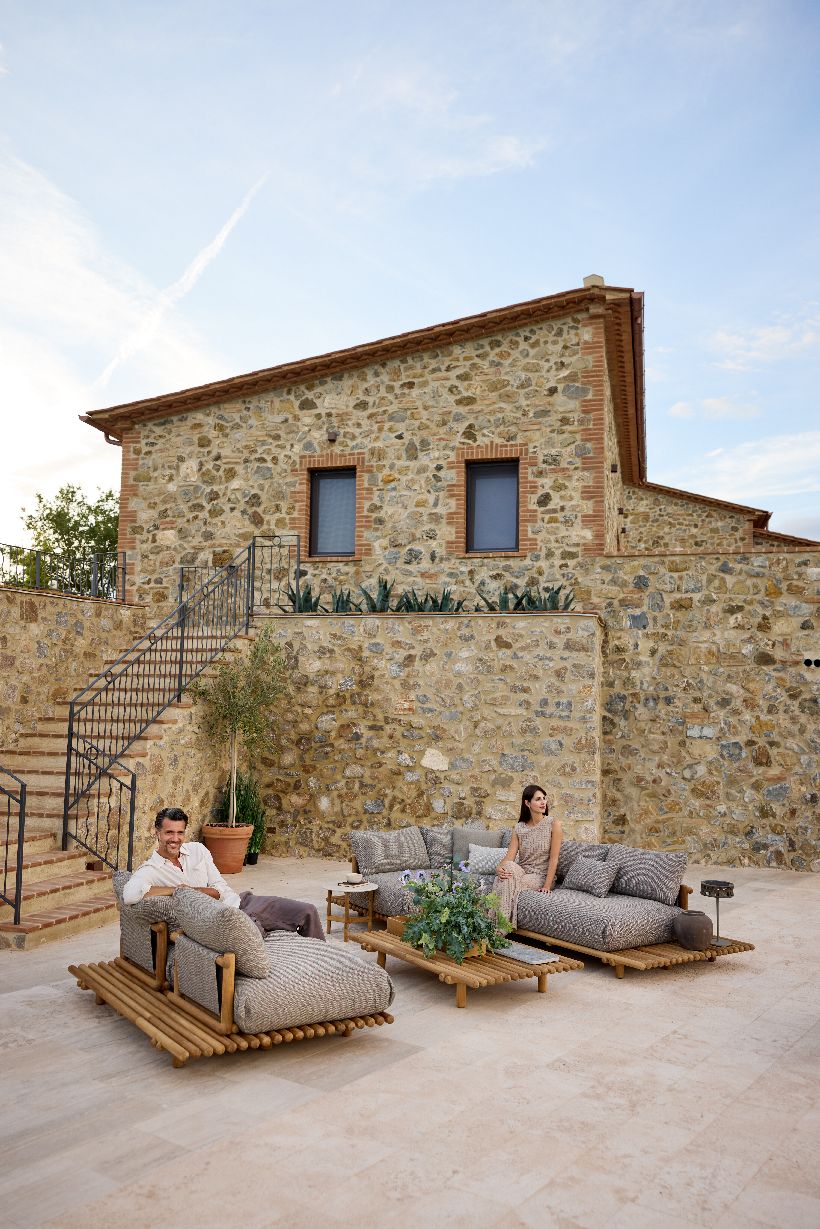 Sticks Platform Canapé d'angle Outdoor Cane-Line 