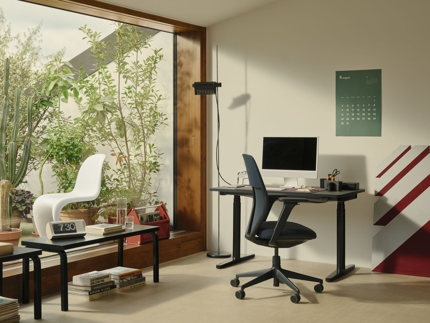 Tyde 2 table debout/assise bureau Home Desk bureau Vitra