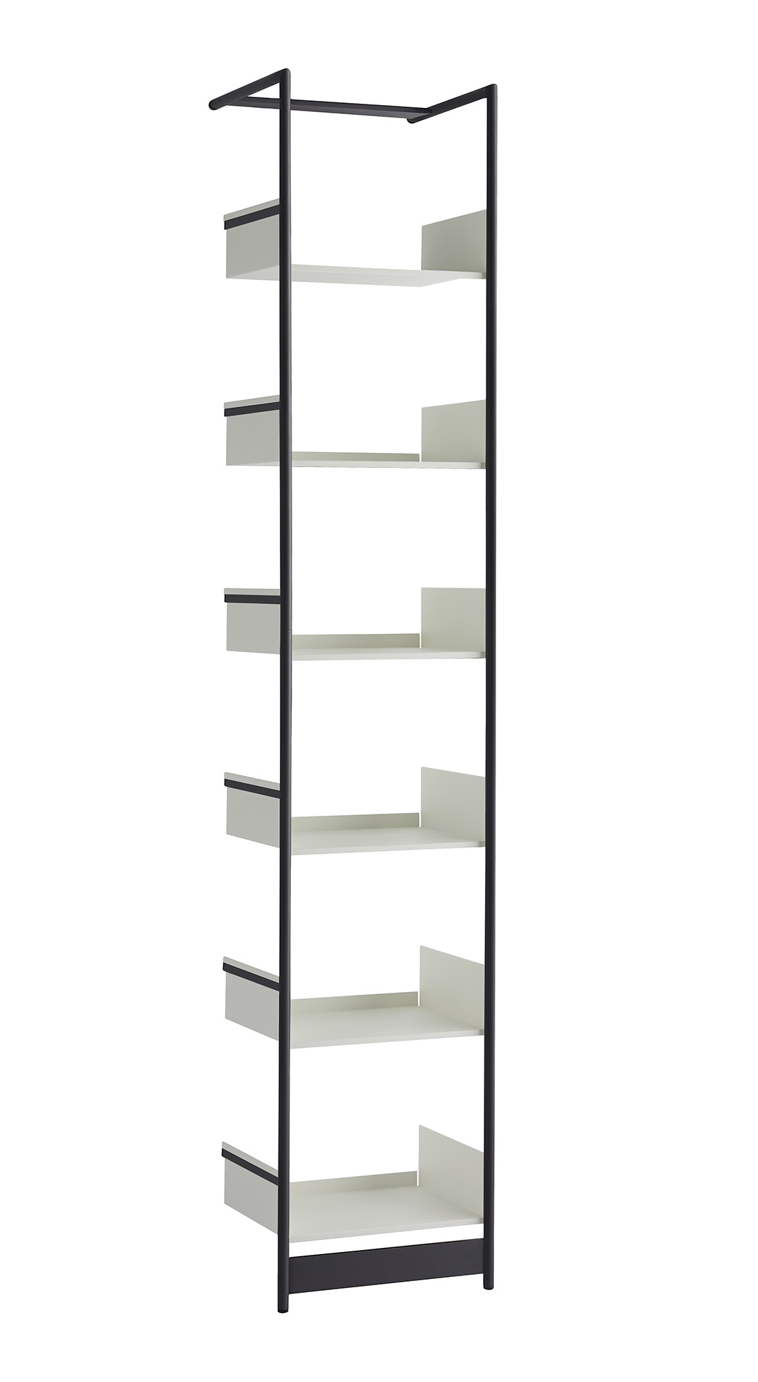 Pool 220 Étagère penchée Mox Cadre noir étagères blanc