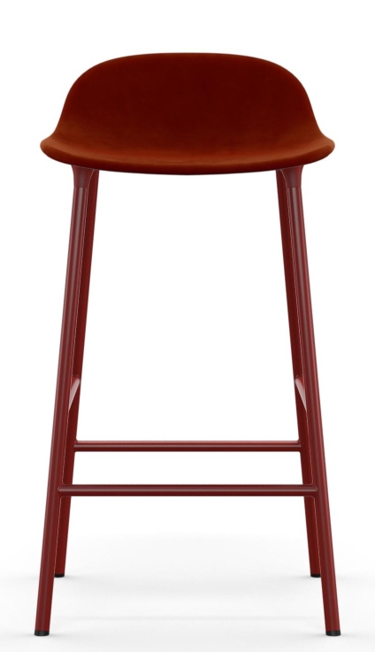 Form Barstool tabouret de bar H 65 cm Acier Rembourré Normann Copenhagen