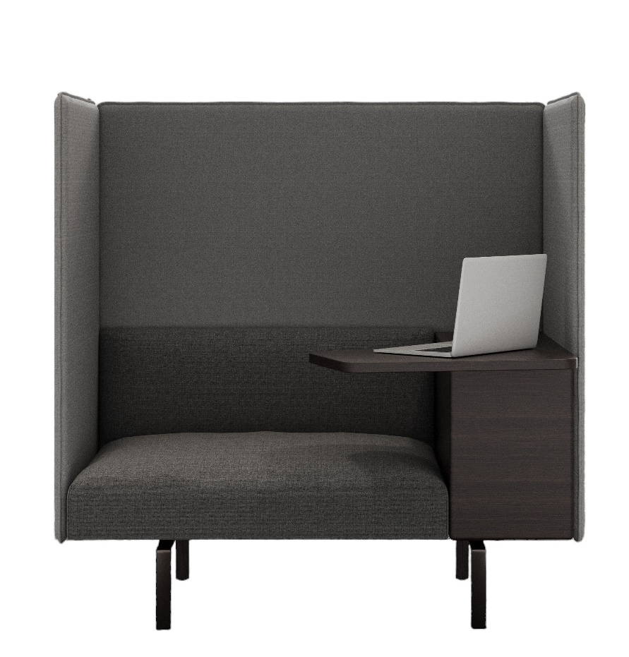 Muud Silent Fauteuil avec tablette écritoire Walter Knoll