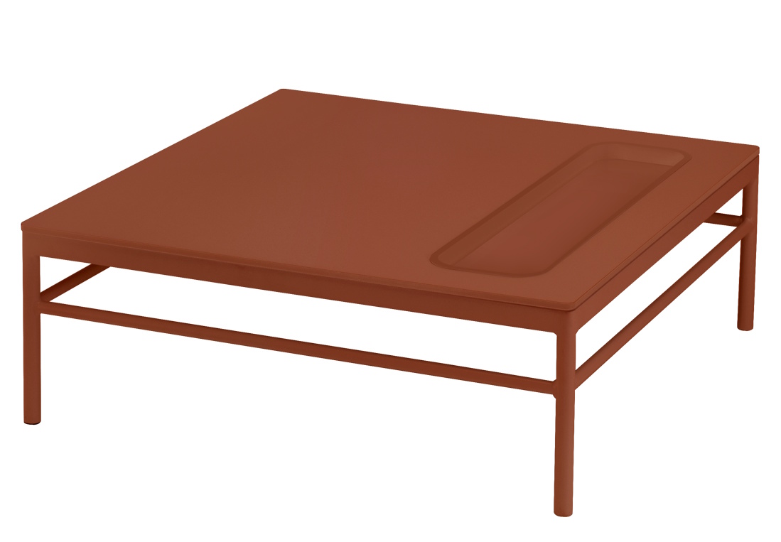 Rivage Table d'appoint Extérieur L 85 x P 85 x H 29,5 cm Fermob