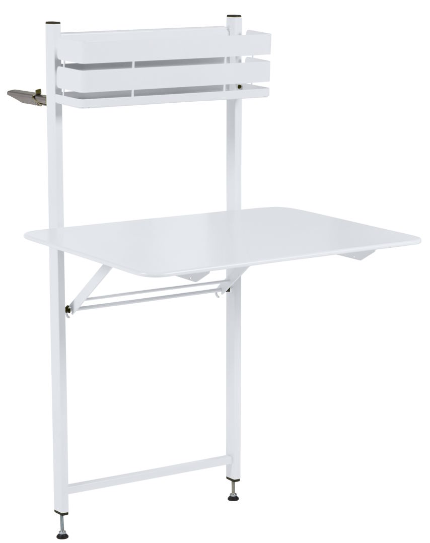 Table de bistrot d'extérieur pour balcon blanc coton Fermob OFFRE SPECIALE