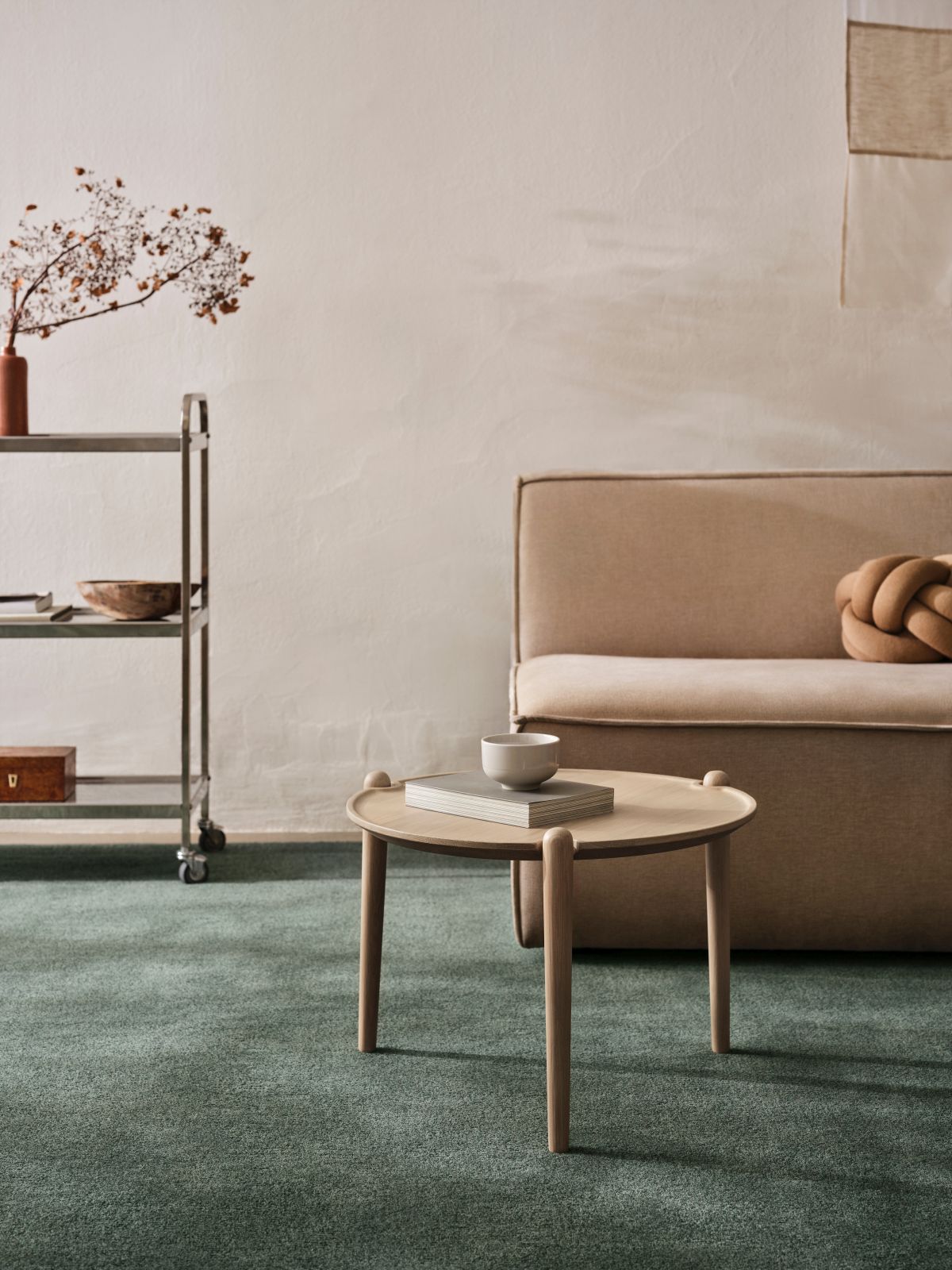 Aria Table Table d'appoint Low - Chêne clair Design House Stockholm