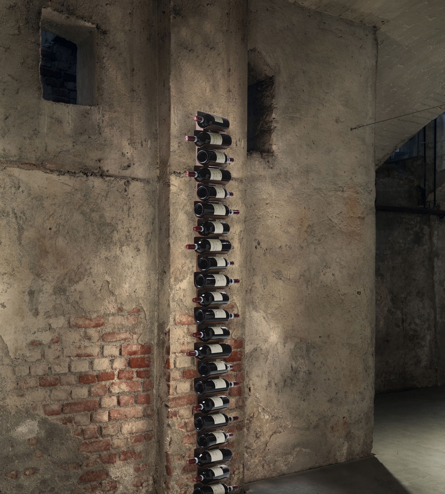 Ptolomeo Vino Wall 208 Casier à vin Corten Opinion Ciatti