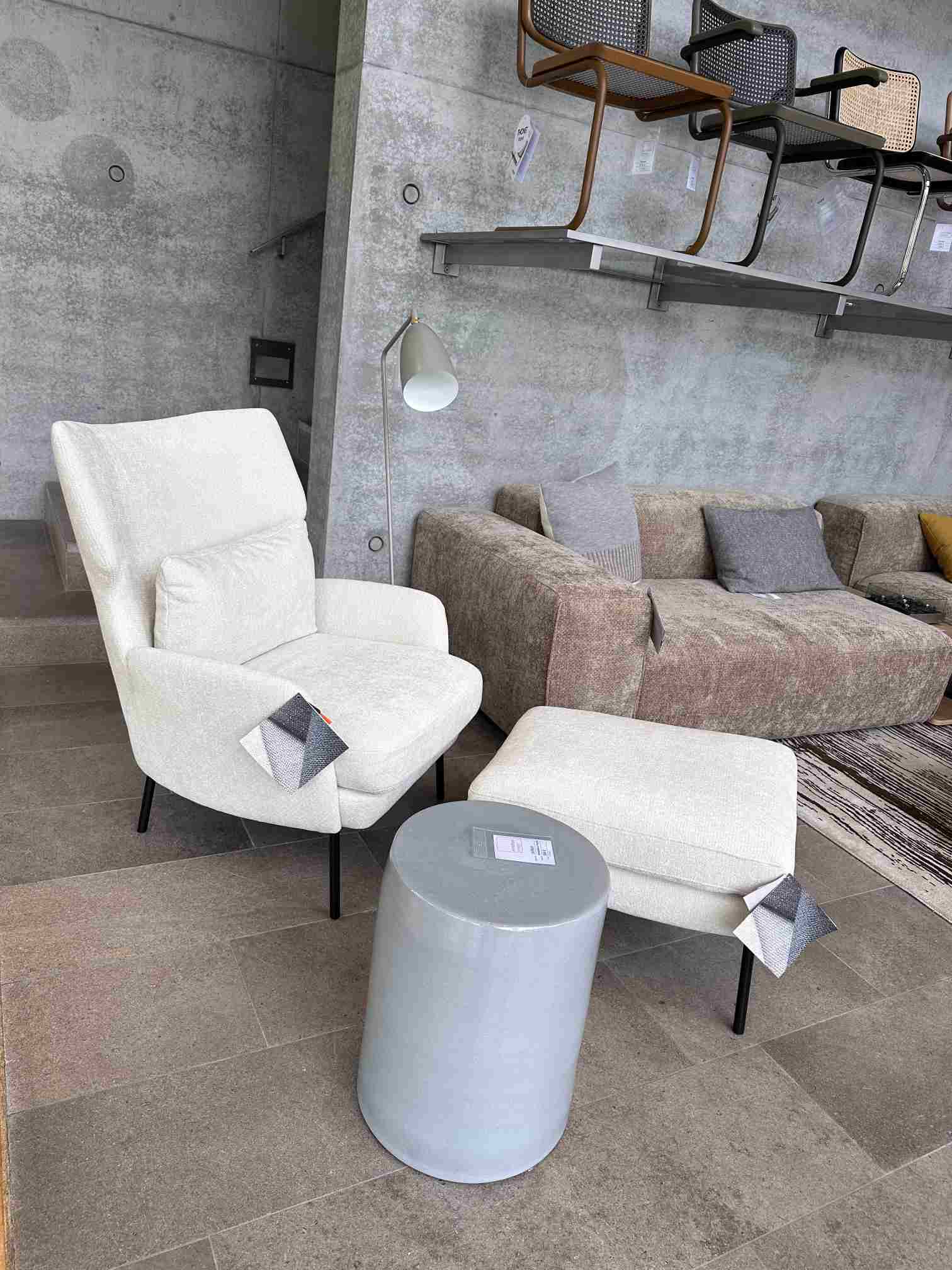 Seatrelax fauteuil & ottoman modèle maison ed design