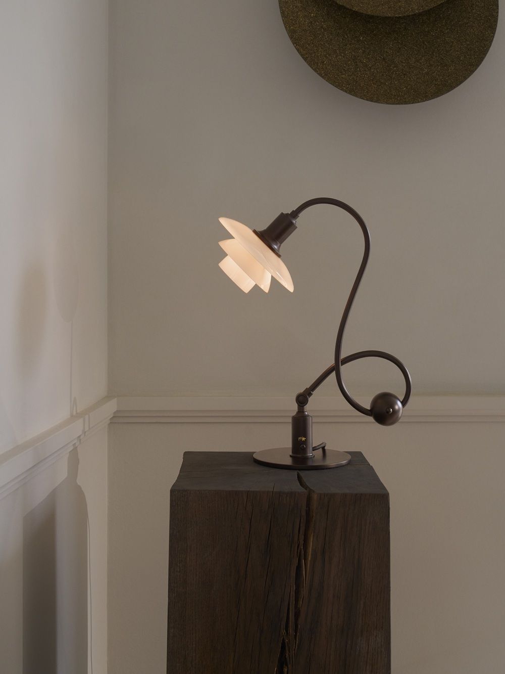 Lampe de table PH 1/1 Piano, couleur Dusty Terracotta, Louis Poulsen