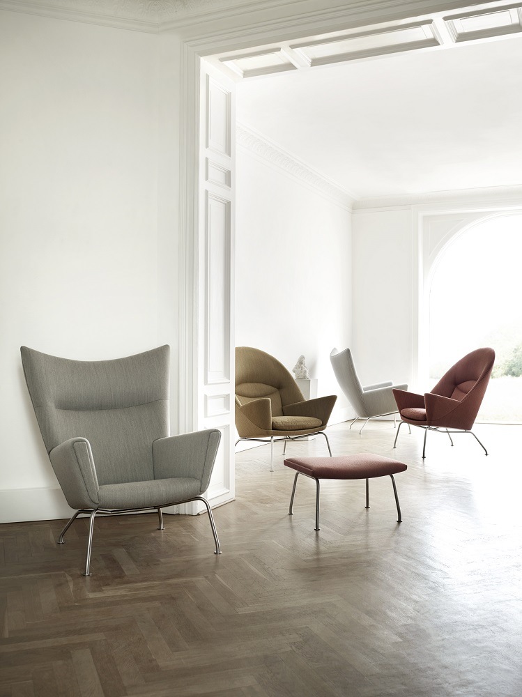 CH446 Footrest Tabouret pour CH445 et CH468 Fauteuil Carl Hansen & Søn