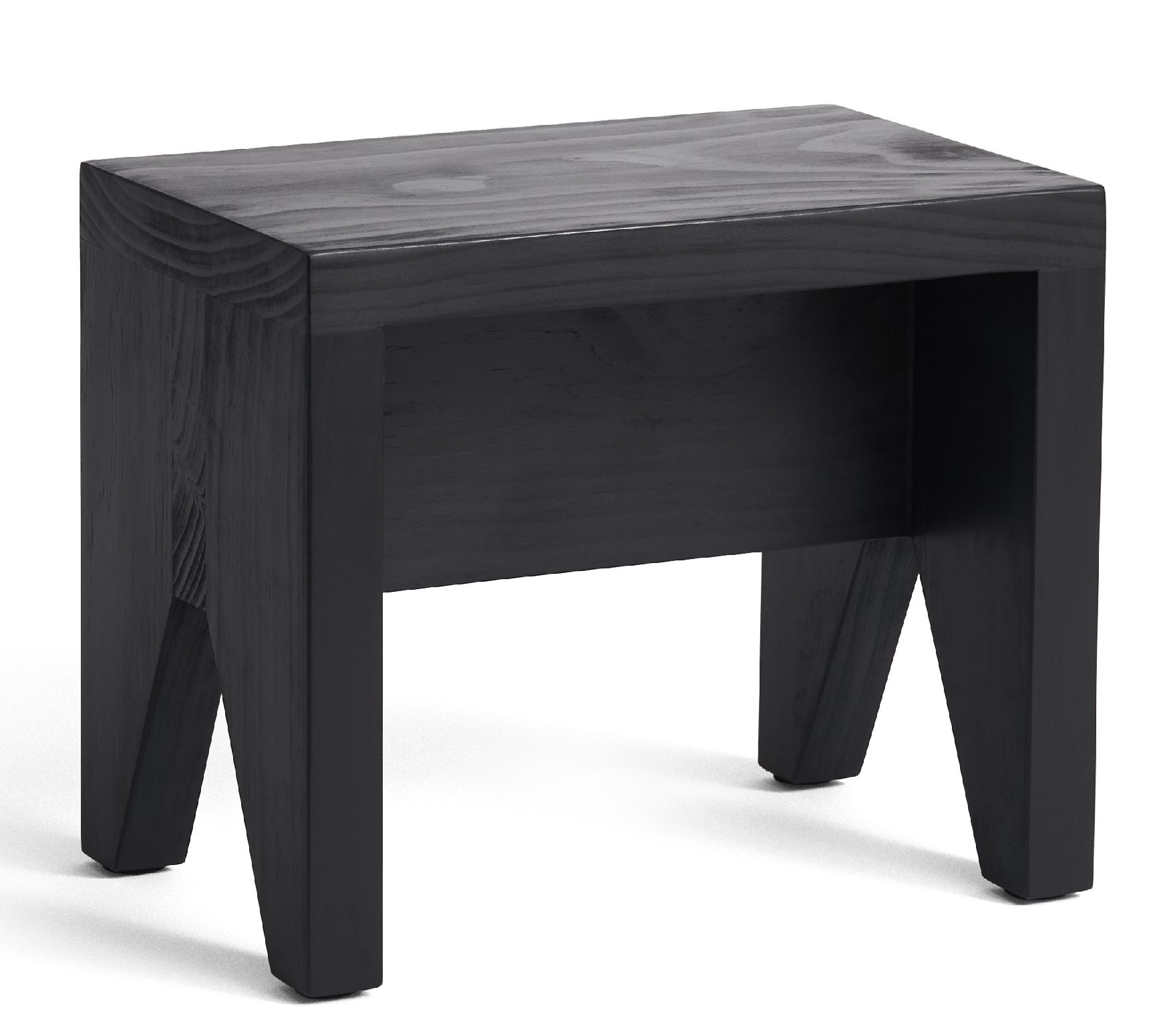 Manolito Stool Short Small Tabouret Hay Noir